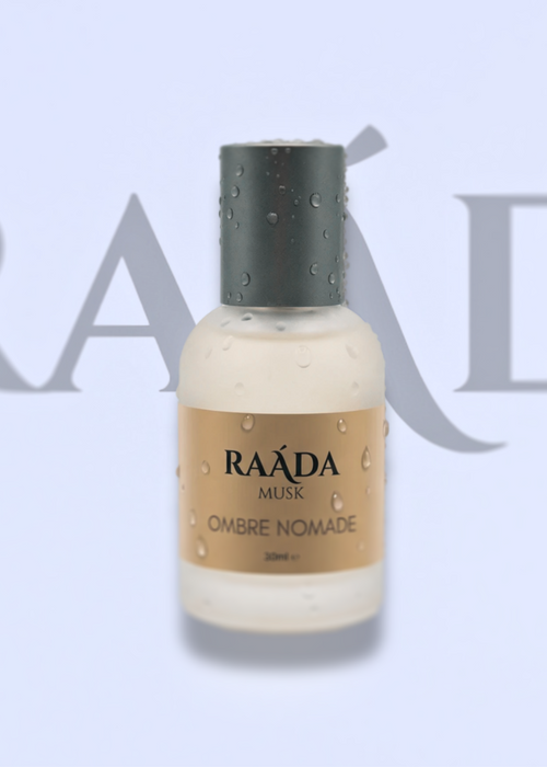 Ombre - Inspired by Ombre Nomade 
Top: Incense, Benzoin, and Raspberry Heart: Rose, Birch Tar, Smoky Woods Base: Agarwood (Oud) and Amberwood